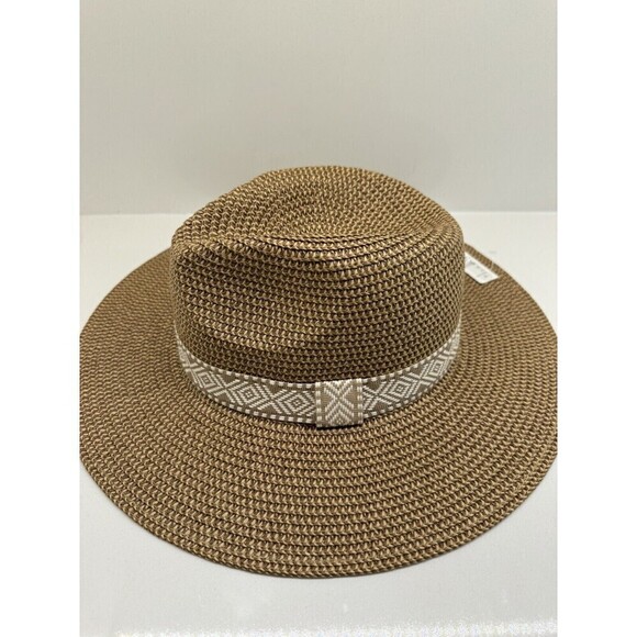 Hadley wren Mesa Panama Hat Toffee/Cream new main image 5